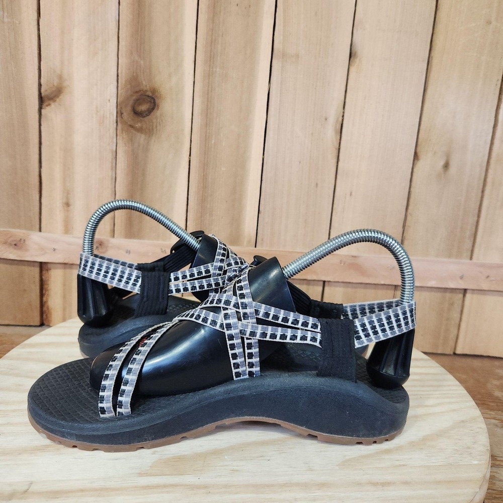 Chaco Zx/2 Sandals Womens Size 7 Black Check Strappy Adjustable Hiking Outdoor - Picture 6 of 10